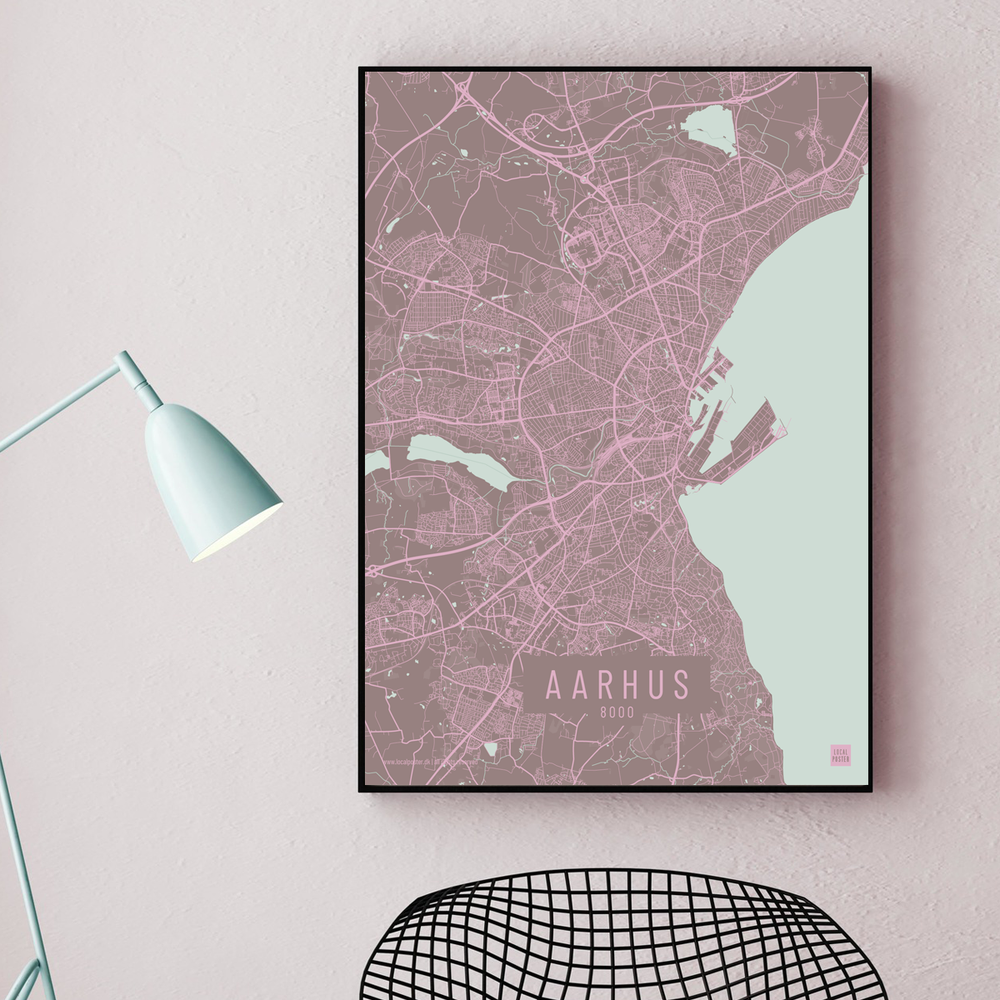 Aarhus bydel plakat hvid