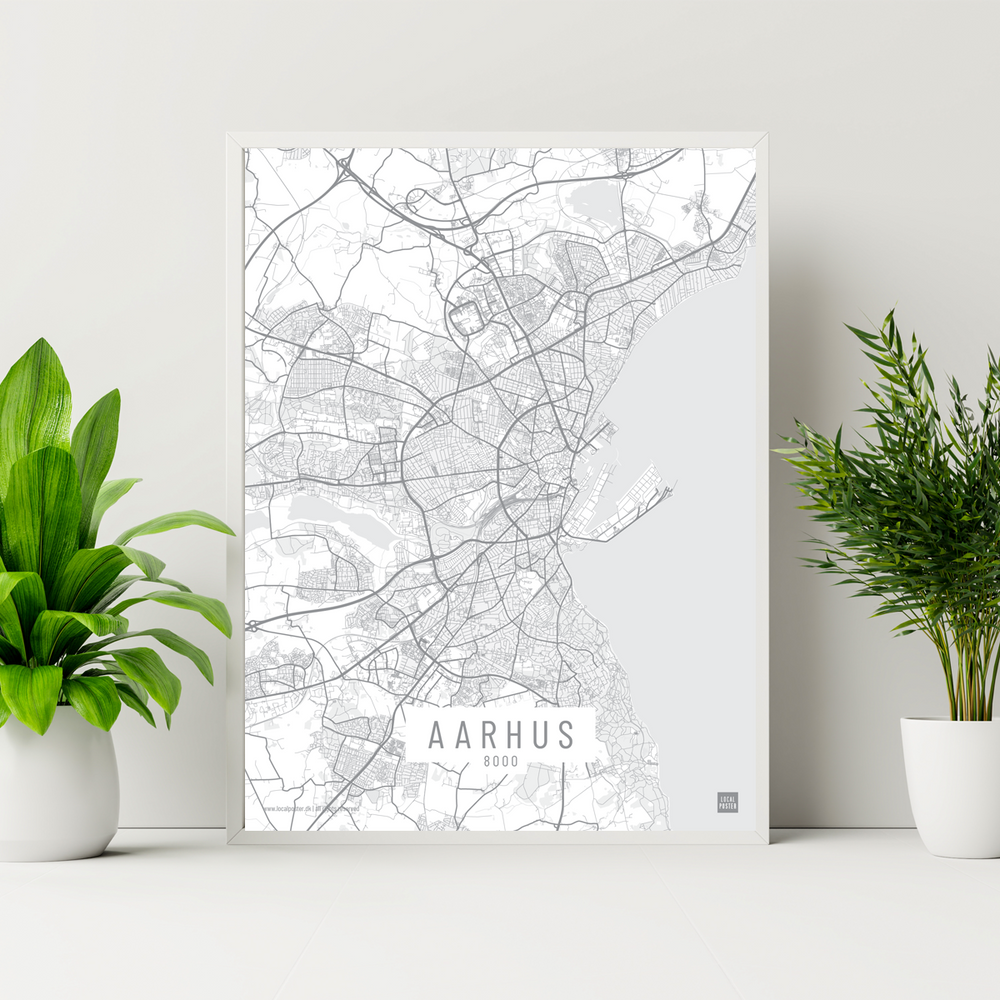 Aarhus bydel plakat hvid