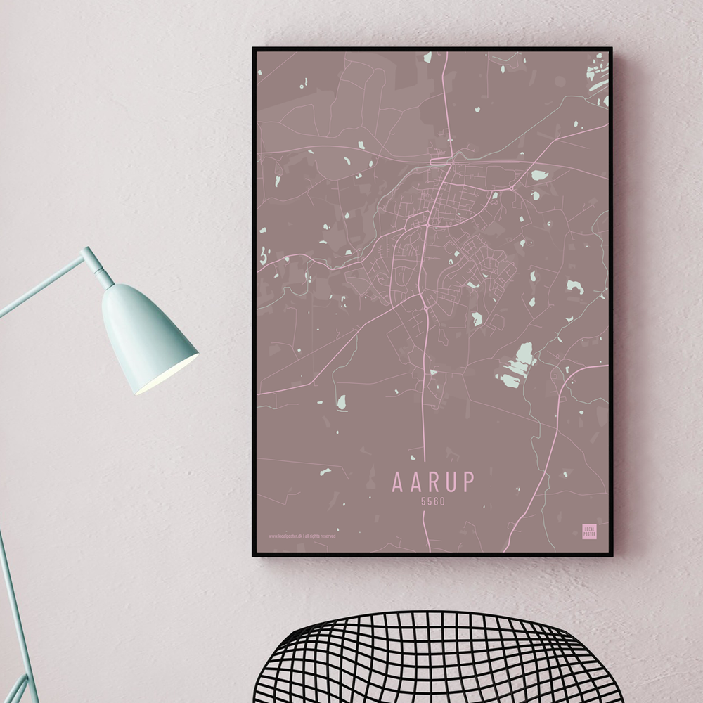 Aarup bydel plakat pastel