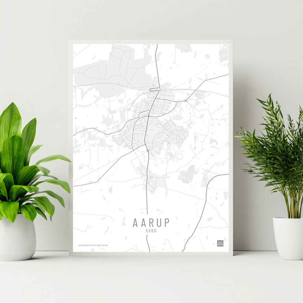 Aarup bydel plakat hvid