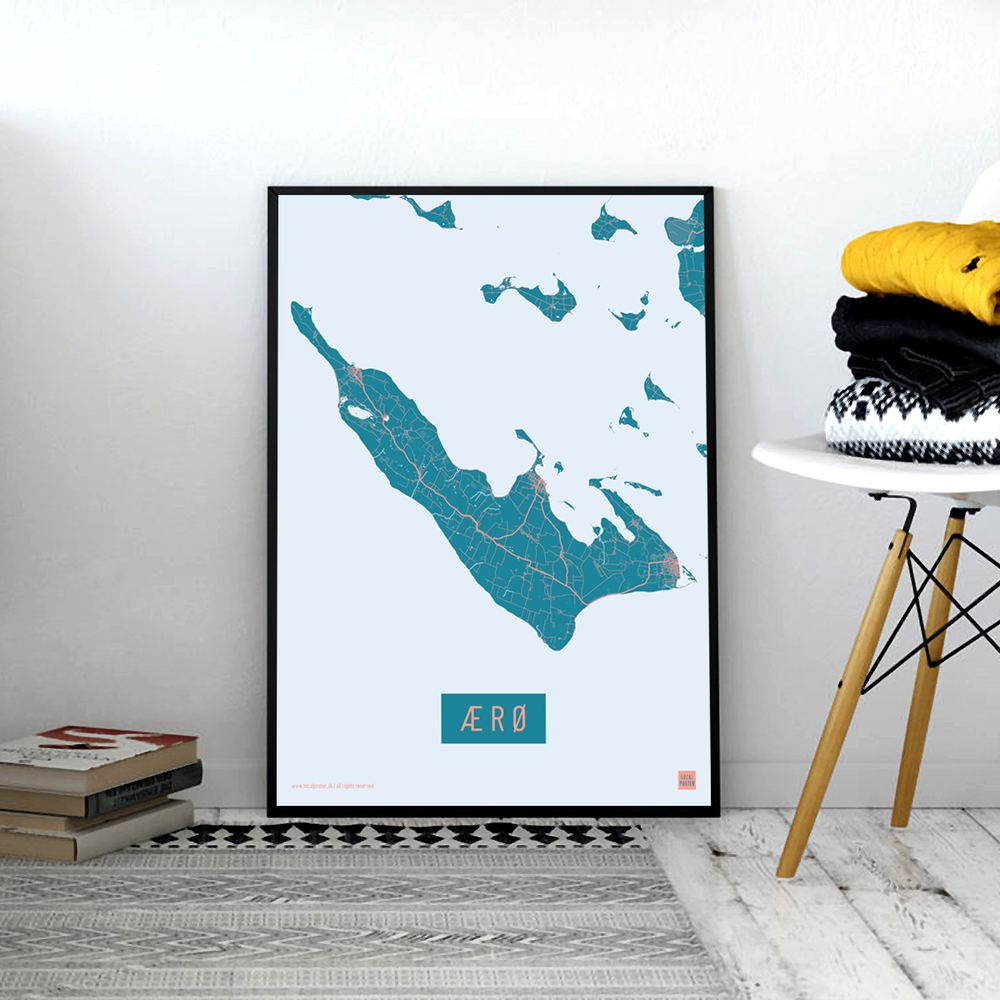 Ærø by plakat local poster