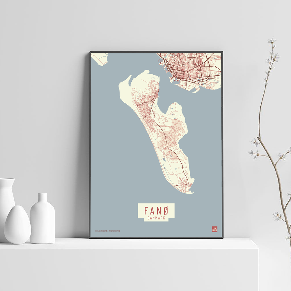 Fanø by plakat local poster lys