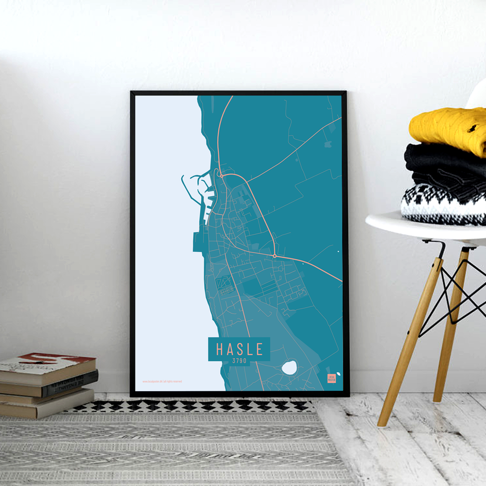 Hasle by plakat local poster