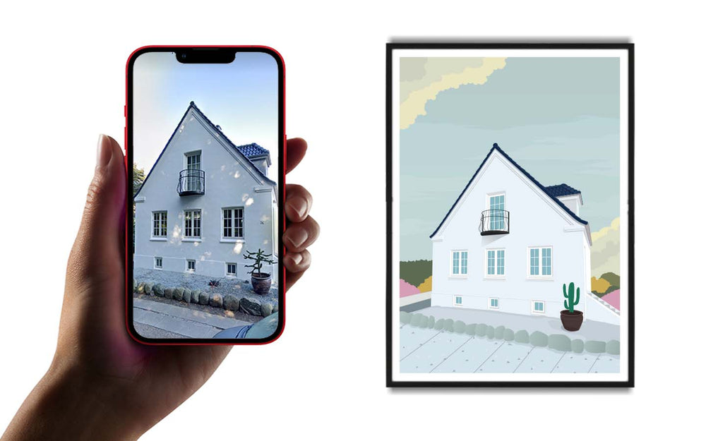 FÅ DIT HUS SOM PLAKAT!