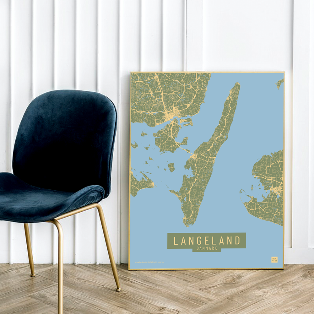 Langeland by plakat local poster