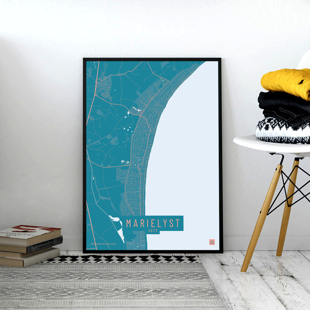 Marielyst by plakat local poster