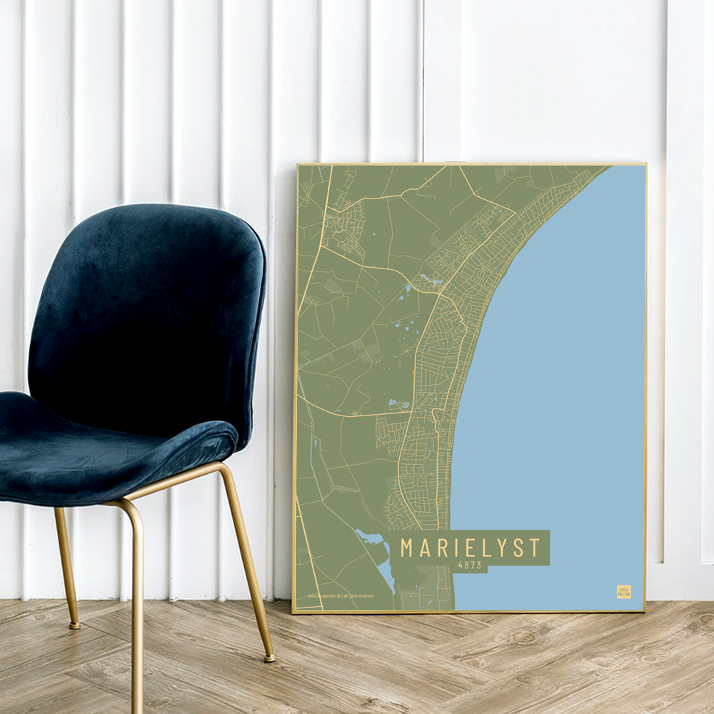Marielyst by plakat local poster
