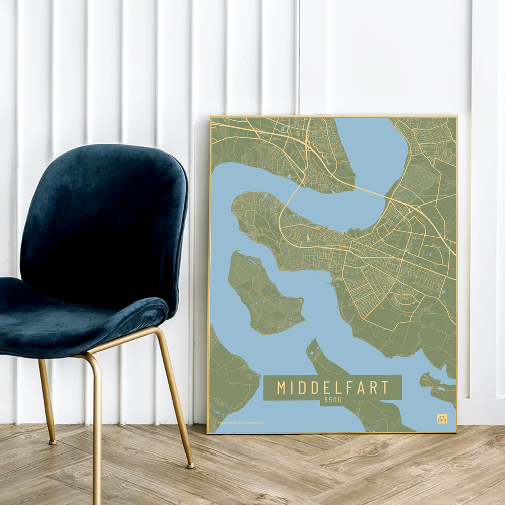 Middelfart by plakat local poster