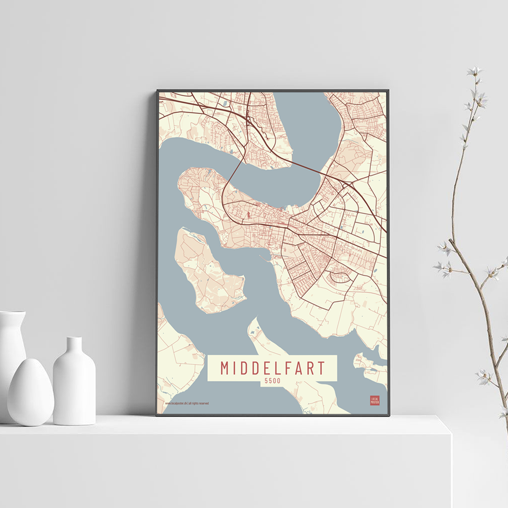 Middelfart by plakat local poster