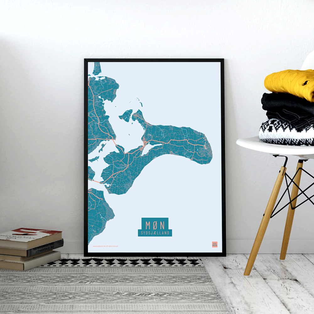 Møn by plakat local poster