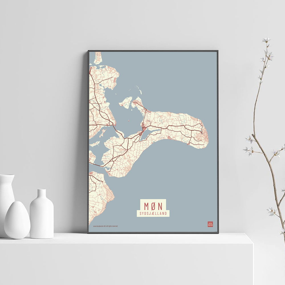 Møn by plakat local poster