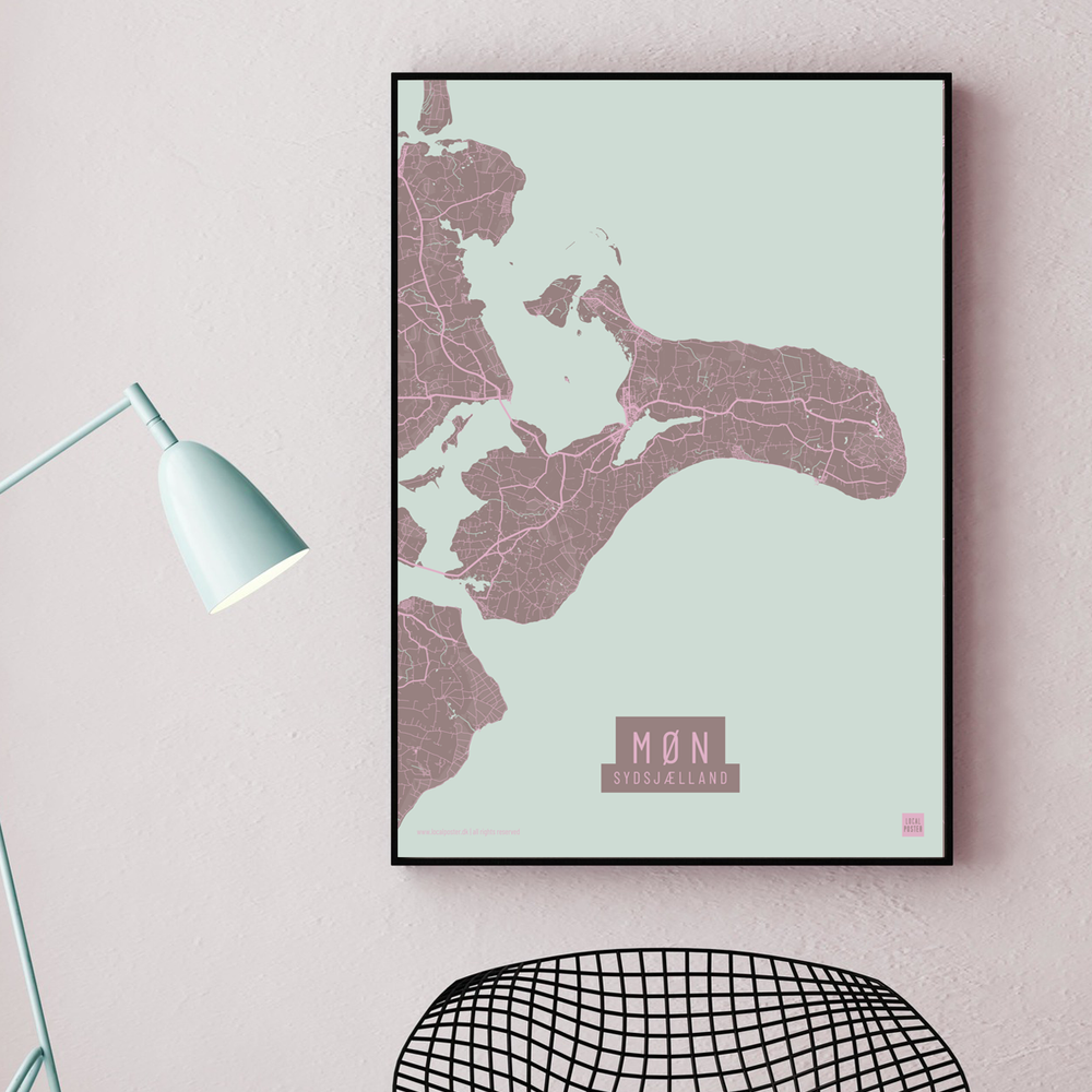 Møn by plakat local poster