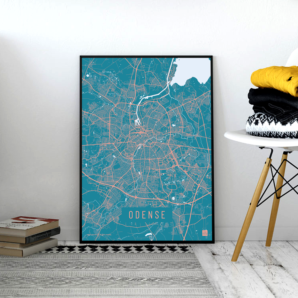 Odense by plakat local poster