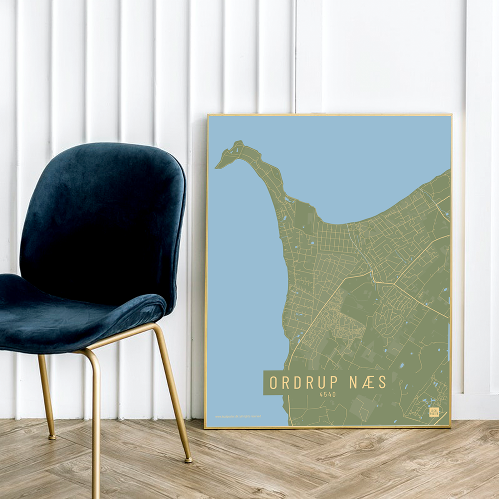 Ordrup Næs by plakat local poster