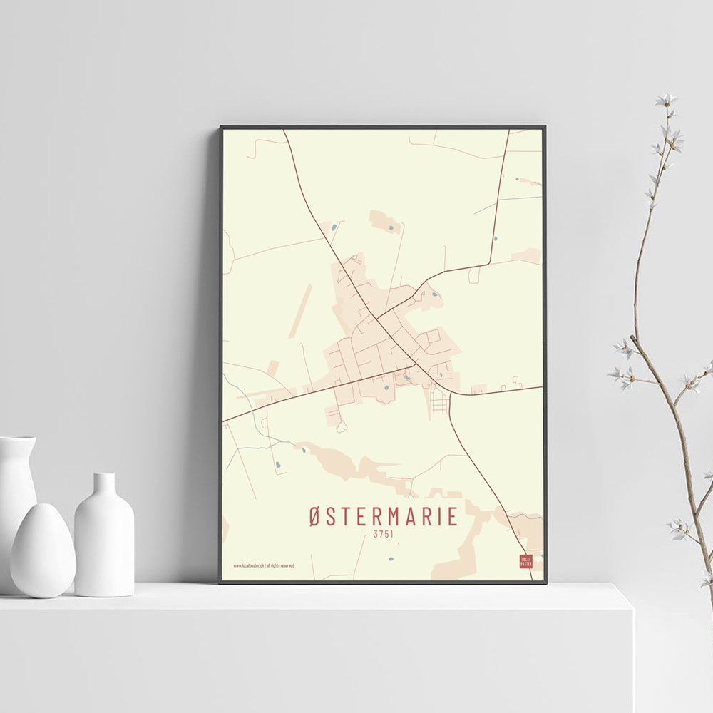 Østermarie by plakat local poster