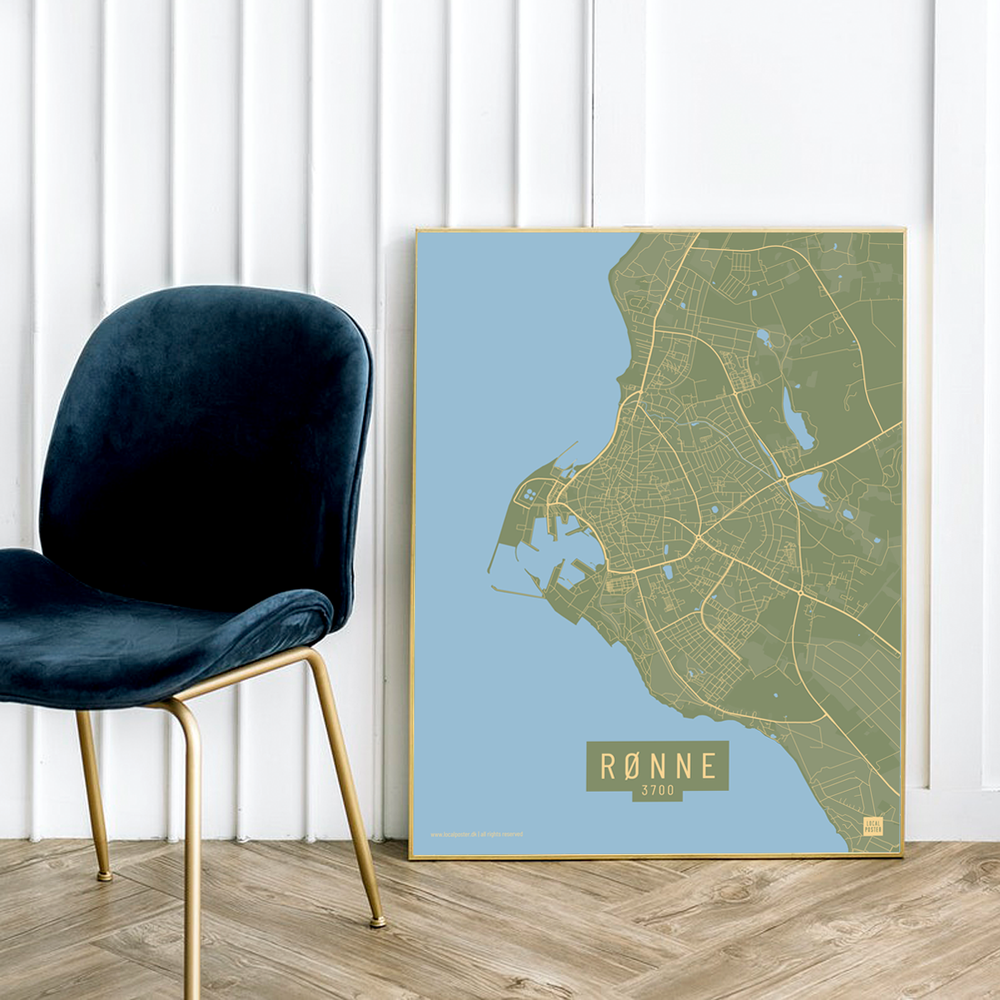 Rønne by plakat local poster