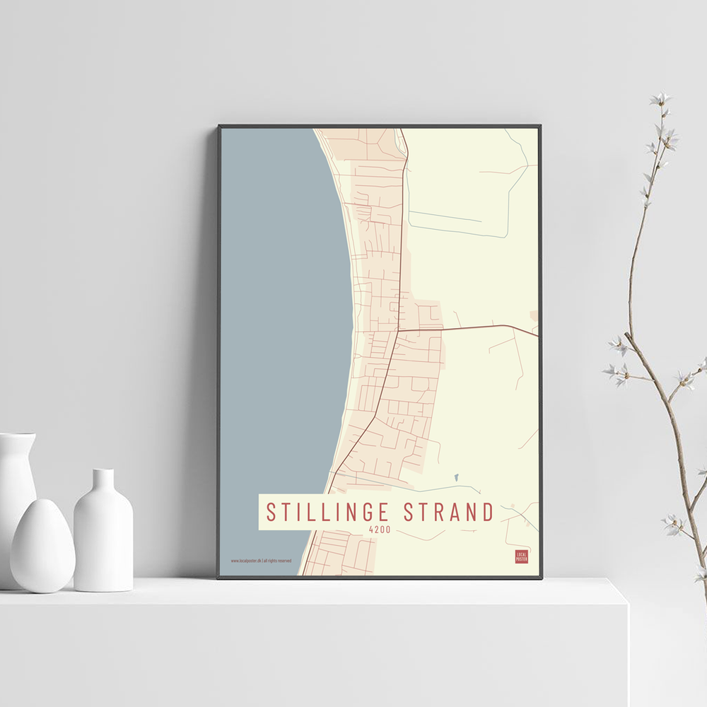 Stillinge Strand by plakat local poster