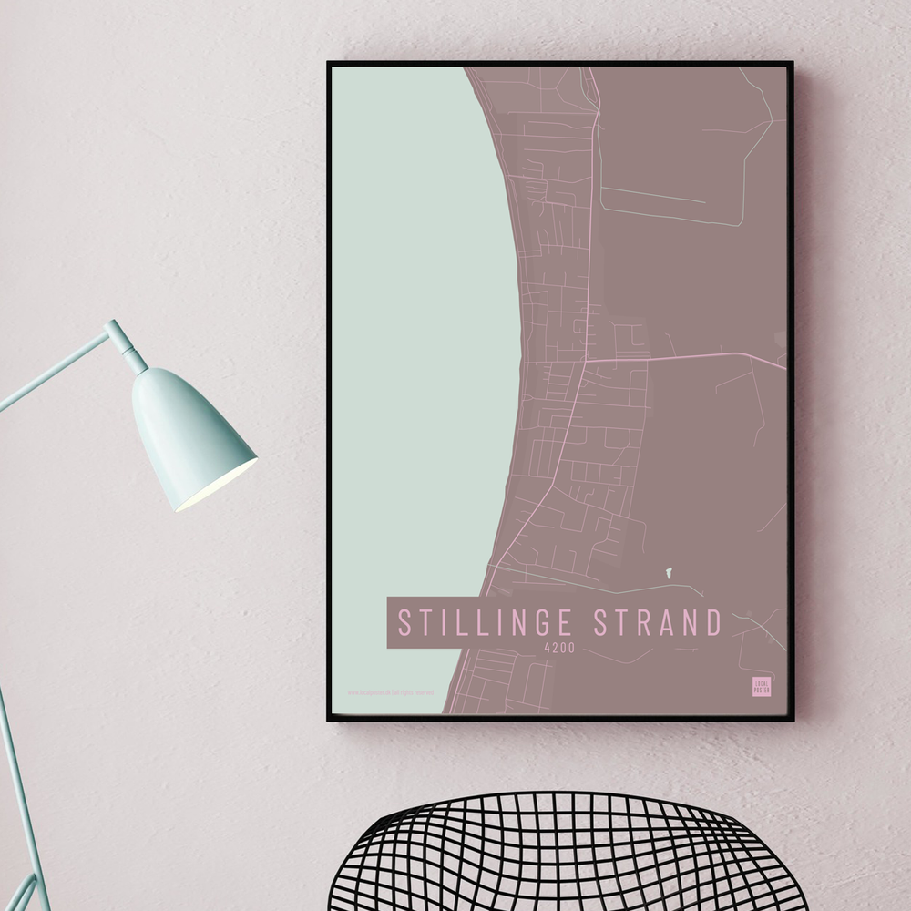 Stillinge Strand by plakat local poster
