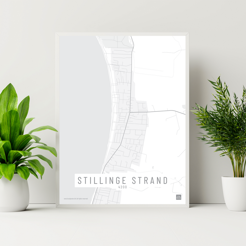 Stillinge Strand by plakat local poster